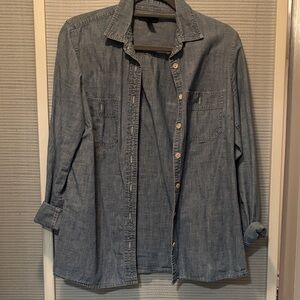 EUC J Crew Denim Button Down Shirt